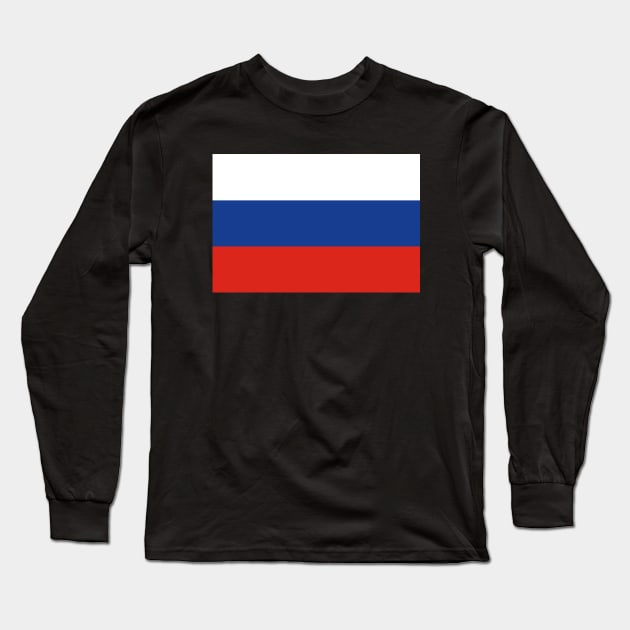 Flag of Russia Long Sleeve T-Shirt by DiegoCarvalho